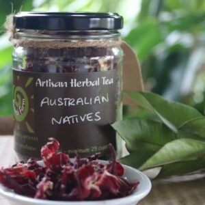 Australian Natives Jar of Tea plus fresh ingredients