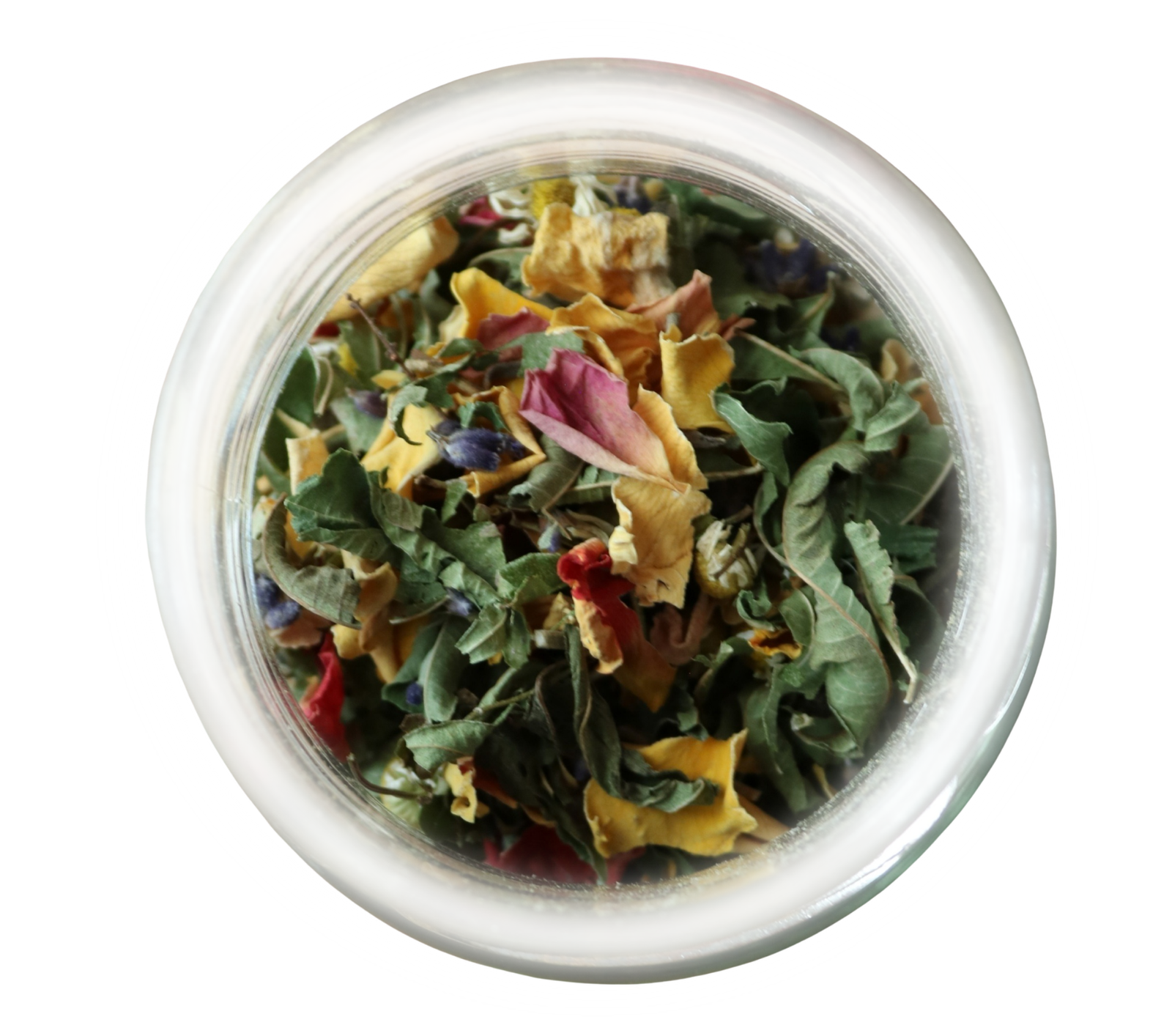 sleepy tea blend shown in the jar top